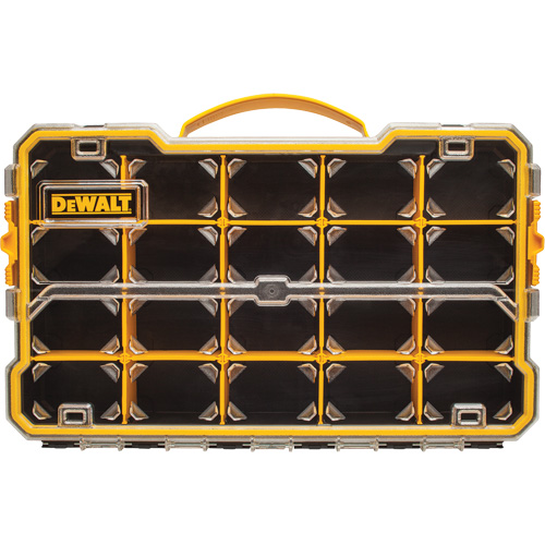 Organisateur avec compartiments PRO, 11" la x 17-5/8" p x 2-7/8" h, Noir/Jaune Moffatt Supply & Specialties
