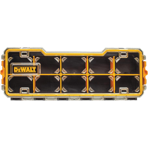Organisateur avec compartiments PRO, 6-5/8" la x 17-5/8" p x 2-7/8" h, Noir/Jaune Moffatt Supply & Specialties