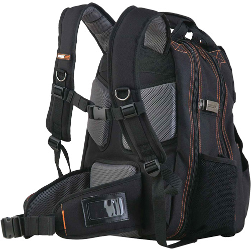 Arsenal&reg; 5843 Tool Backpack, 13-1/2" L x 8-1/2" W, Black, Polyester Moffatt Supply & Specialties