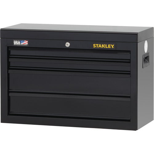100 Series Tool Chest, 26" W, 4 Drawers, Black Moffatt Supply & Specialties