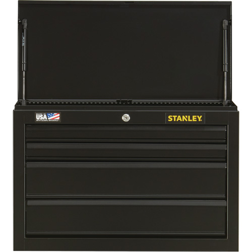 100 Series Tool Chest, 26" W, 4 Drawers, Black Moffatt Supply & Specialties