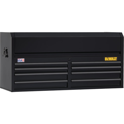 Tool Chest, 51-1/2" W, 8 Drawers, Black Moffatt Supply & Specialties