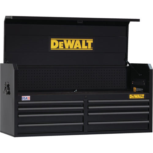 Tool Chest, 51-1/2" W, 8 Drawers, Black Moffatt Supply & Specialties