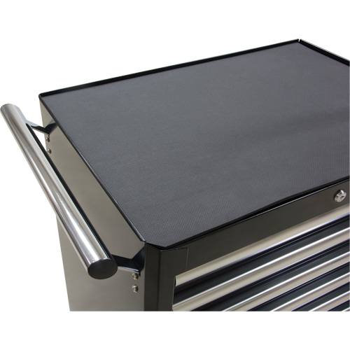 Industrial Tool Cart, 7 Drawers, 27" W x 18-3/4" D x 39" H, Black Moffatt Supply & Specialties