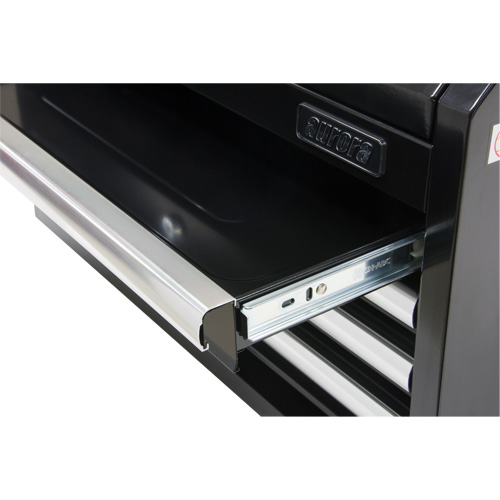 Coffre &agrave; outils industriel, 26" la, 4 tiroirs, Noir Moffatt Supply & Specialties