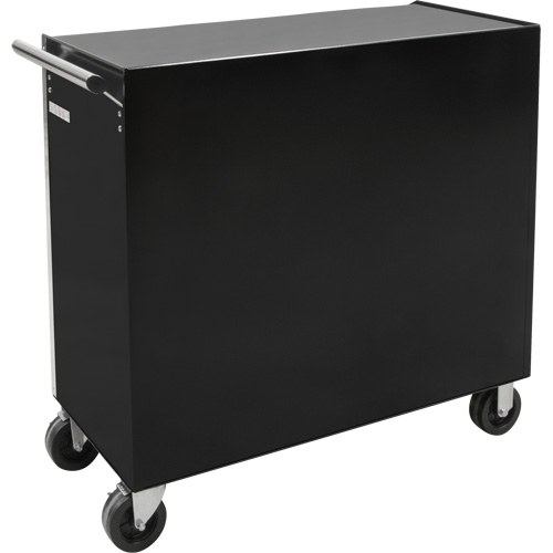 Industrial Tool Cart, 11 Drawers, 41" W x 18-3/4" D x 39-1/3" H, Black Moffatt Supply & Specialties