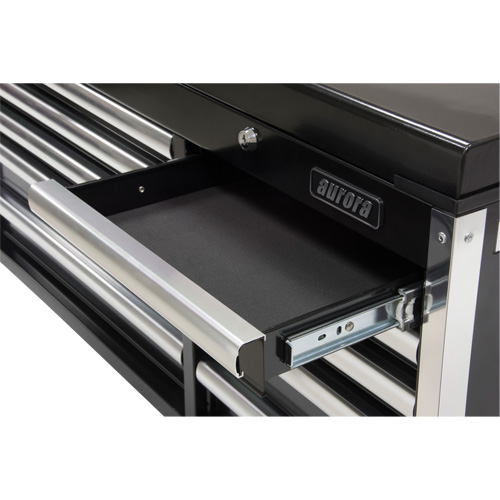 Coffre &agrave; outils industriel, 41" la, 10 tiroirs, Noir Moffatt Supply & Specialties