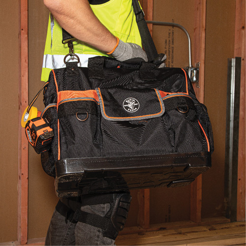 Tradesman Pro Wide-Open Tool Bag, Ballistic Nylon, 42 Pockets, Black Moffatt Supply & Specialties