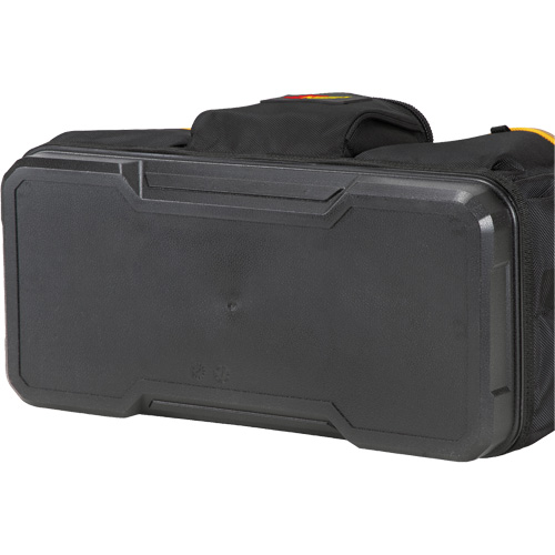 Molded Base Big-Mouth Tote Tool Bag, Ballistic Polyester, 23 Pockets, Black/Blue Moffatt Supply & Specialties