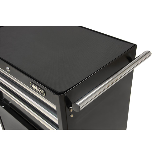Industrial Tool Cart, 3 Drawers, 29-4/5" W x 21-1/5" D x 38-4/5" H, Black Moffatt Supply & Specialties