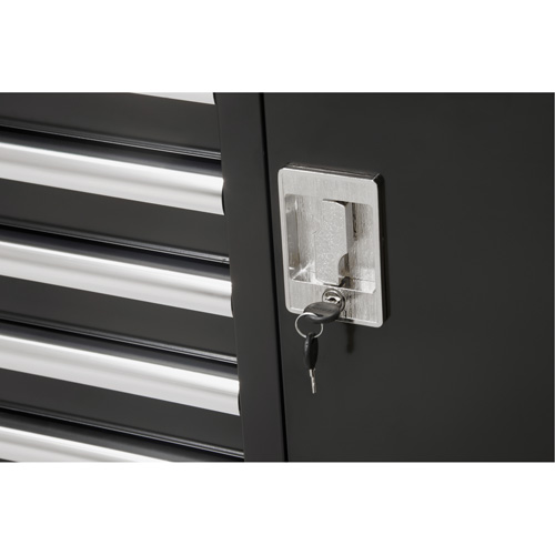 Chariot &agrave; outils industriel, 8 tiroirs, 44-3/10" la x 21-1/10" p x 36-7/10" h, Noir Moffatt Supply & Specialties