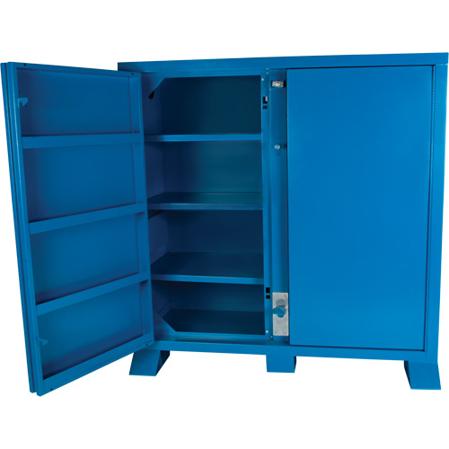 Armoire de rangement pour le chantier, Acier, 47,5 pi³, Bleu Moffatt Supply & Specialties