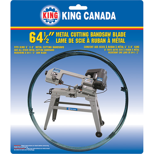 General Purpose Band Saw Blade, Bi-Metal, 64-1/2" L x 1/2" W x 0.025" Thick, 18 TPI Moffatt Supply & Specialties