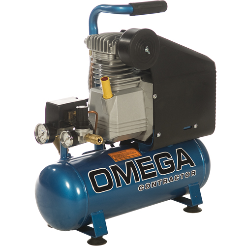 Portable Contractor Series Compressors - Oil Lube, Direct Drive, Electric, 2.6 Gal. (3.2 US Gal), 125 PSI, 115/1 V Moffatt Supply & Specialties