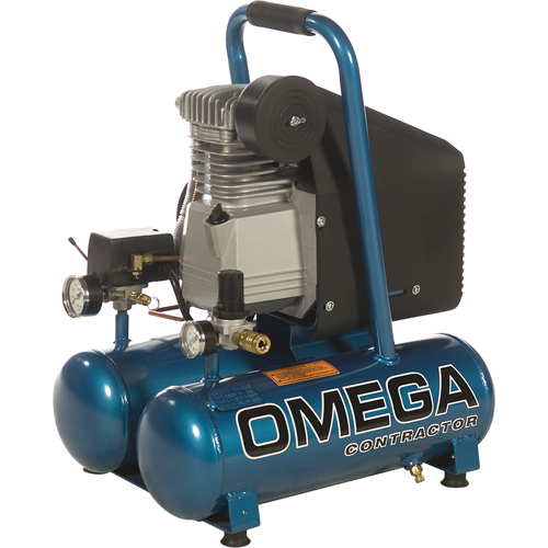 Portable Contractor Series Compressors - Oil Lube, Direct Drive, Electric, 3.3 Gal. (4 US Gal), 125 PSI, 115/1 V Moffatt Supply & Specialties