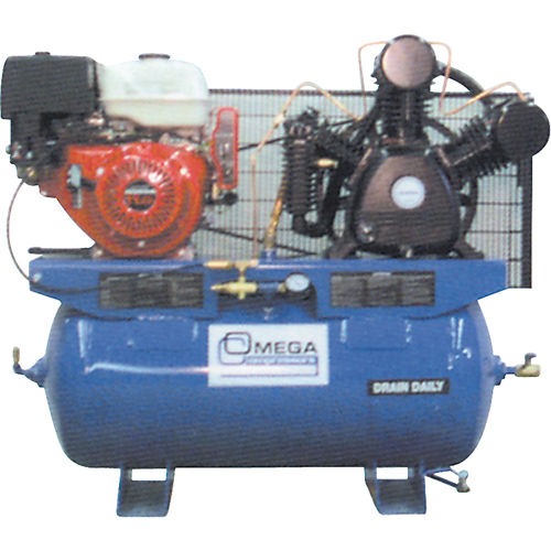 Industrial Series Air Compressors - Engine Compressors, 25 Gal. (30 US Gal) Moffatt Supply & Specialties