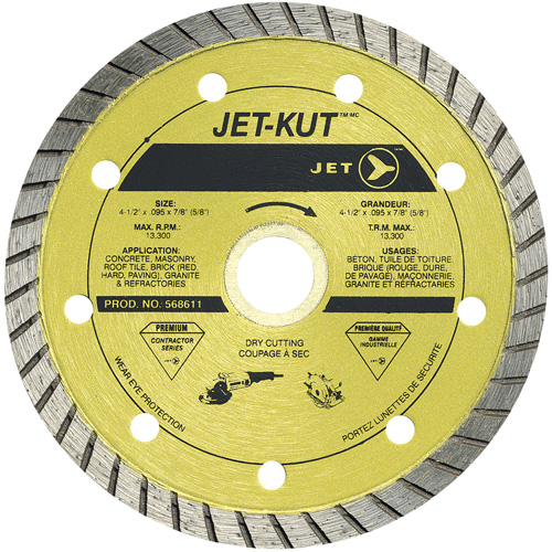 Lame diamant Turbo de premi&egrave;re qualit&eacute; JET-KUT Moffatt Supply & Specialties