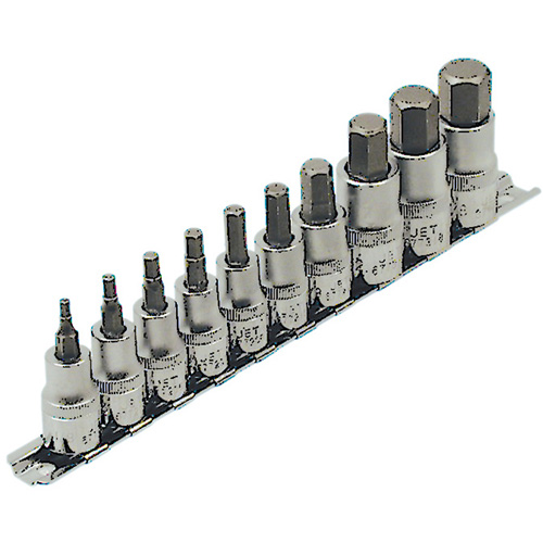 Jeu de douilles SAE HSW3812-10, Hexagonale, Prise 1/2"/3/8", 10 mr Moffatt Supply & Specialties