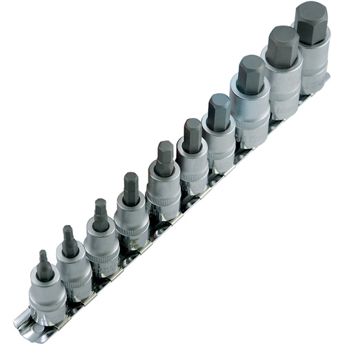 Jeu de douilles m&eacute;triques HSW3812-10M, Hexagonale, Prise 1/2"/3/8", 10 mr Moffatt Supply & Specialties