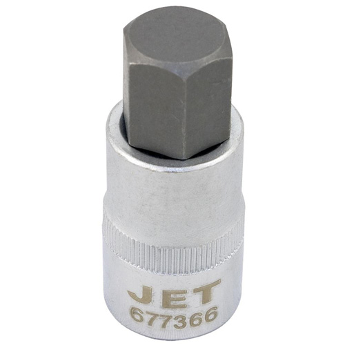 Bit Socket, Hex, 14 mm x 2" L, 1/2" Drive Moffatt Supply & Specialties