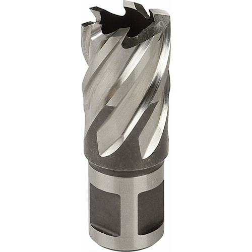 Fraise annulaire, Diam&egrave;tre de 3/4", Acier rapide, Profondeur de la coupe de 3", Tige 3/4" Moffatt Supply & Specialties