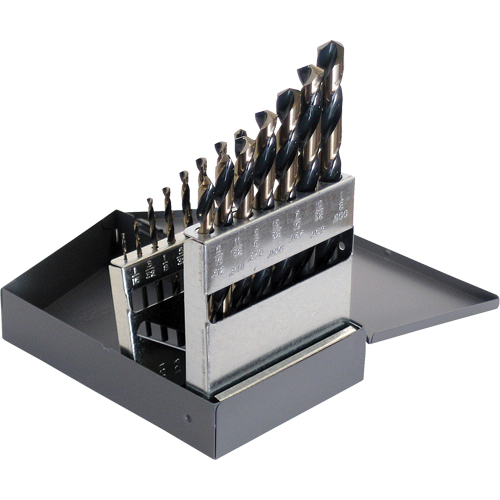 Jeux de forets, 15 morceaux, Acier rapide Moffatt Supply & Specialties