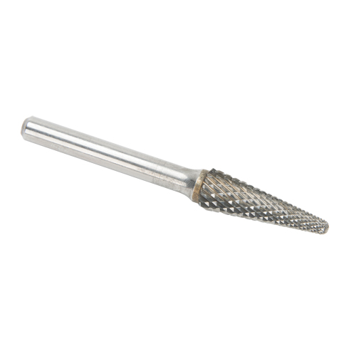 Solid Carbide Burrs - Taper Shape Radius End 14°, 1/4" Shank Moffatt Supply & Specialties