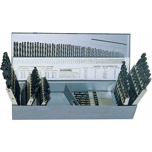Drill Sets, 115 Pieces, High Speed Steel Moffatt Supply & Specialties