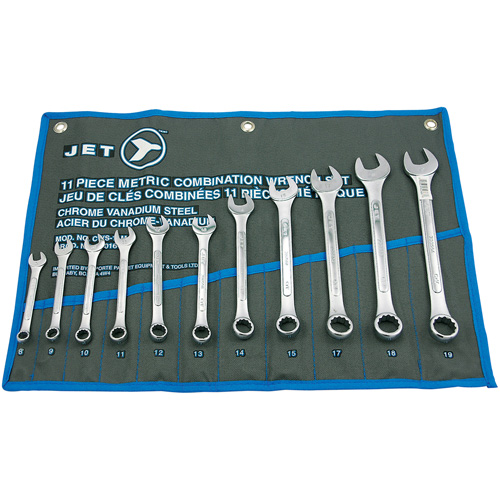 Raised Panel Combination Wrench Set, Combination, 11 Pieces, Metric Moffatt Supply & Specialties