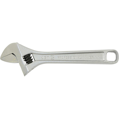 AWP-6 Super Heavy-Duty Professional Adjustable Wrench, 6" L, 15/16" Max Width, Chrome Moffatt Supply & Specialties