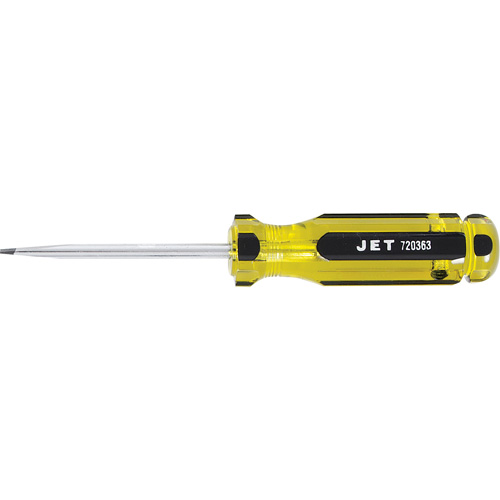 Tournevis &agrave; fentes avec manche g&eacute;ante SDS-3R, Tige de 3/16", Ronde, 3" lo, Prise en Plastique Moffatt Supply & Specialties