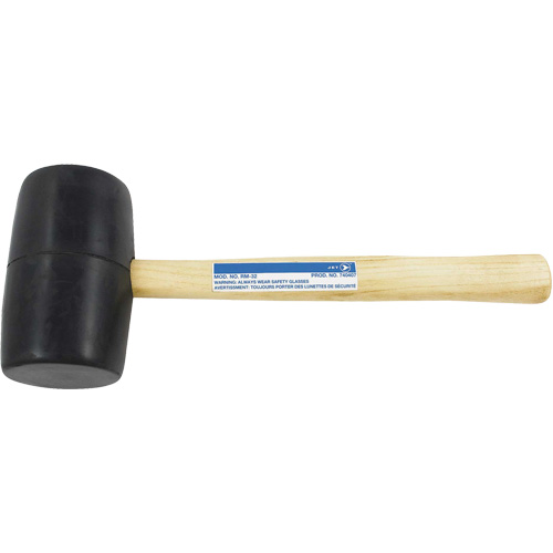 RM-32 Rubber Mallet, 32 oz., Wood Handle, 13-1/2" L Moffatt Supply & Specialties