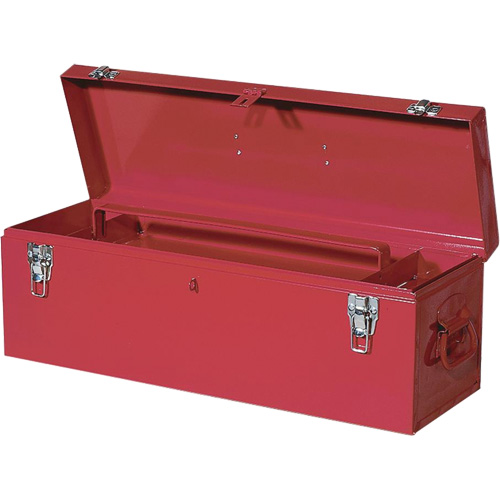 TB26 Steel Hand Tool Box, 8-3/4" D x 26" W x 9-3/8" H, Red Moffatt Supply & Specialties