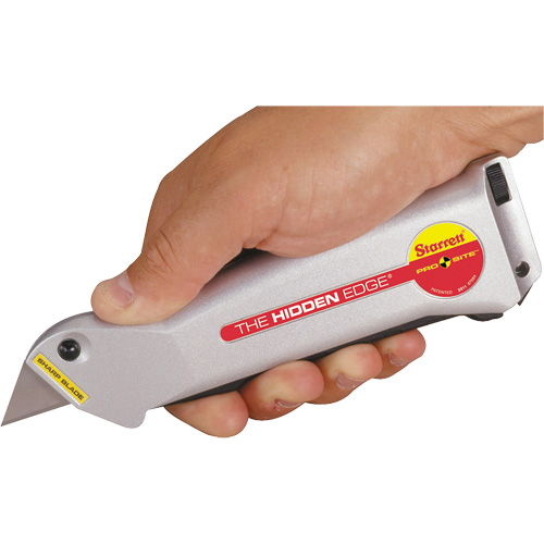 Hidden Edge&reg; Knife, 19 mm, Steel, Aluminum Handle Moffatt Supply & Specialties