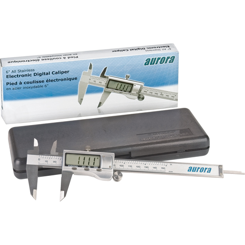 Electronic Digital Calipers, 0.001" (0.03 mm) Resolution, 0 - 6" (0 - 152 mm) Range Moffatt Supply & Specialties