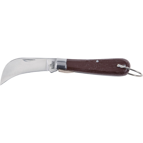 Pocket Knife with Hawkbill Slitting Blade, 2-5/8" Blade, Carbon Steel Blade, Plastic Handle Moffatt Supply & Specialties