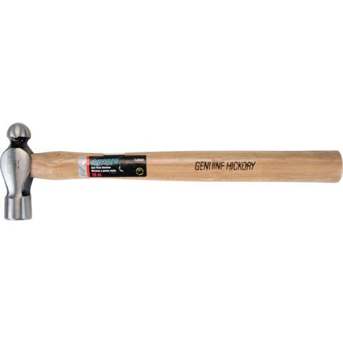 Ball Pein Hammer, 16 oz. Head Weight, Plain Face, Wood Handle Moffatt Supply & Specialties