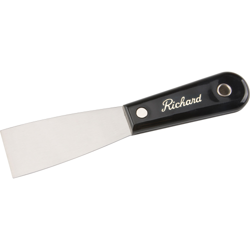 Putty Knife Stiff, Steel Blade, 1-1/2" Wide, Polypropylene Handle Moffatt Supply & Specialties
