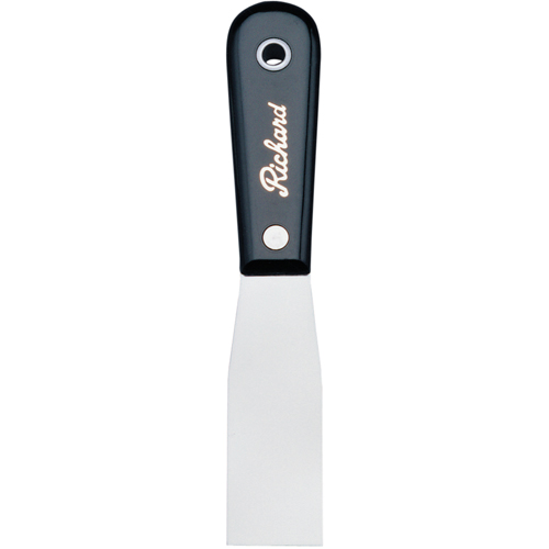 Putty Knife Stiff, Steel Blade, 1-1/4" Wide, Polypropylene Handle Moffatt Supply & Specialties