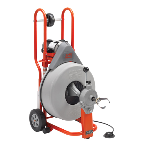 Drum Machine Drain Cleaner K-750, Electric, 3/4" x 100' Moffatt Supply & Specialties
