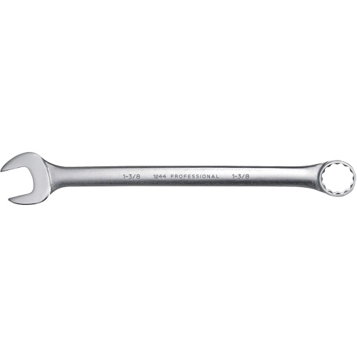 Combination Wrench, 12 Point, 1-3/8", Satin Finish Moffatt Supply & Specialties