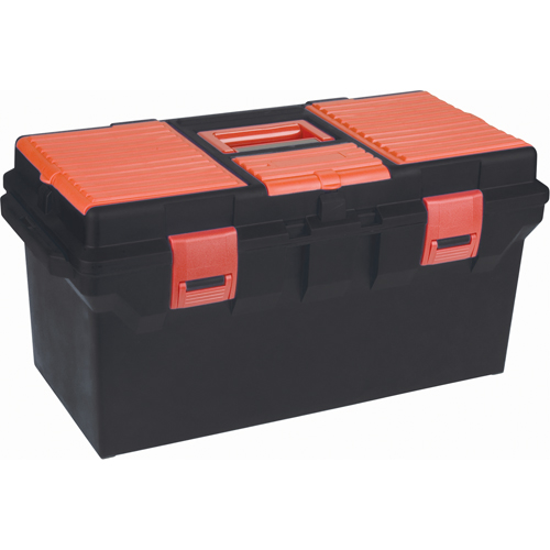 Plastic Tool Box, 22" W x 11" D x 10-1/2" H, Black Moffatt Supply & Specialties