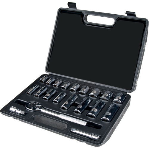 Jeu de douilles, 20 Mcx, Prise de 3/8", Profond Moffatt Supply & Specialties