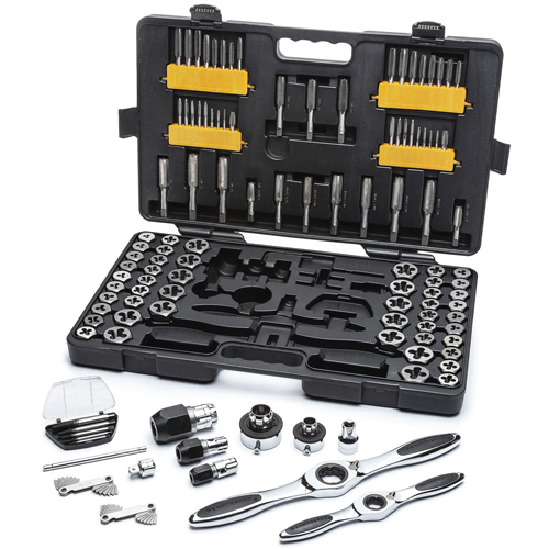 SAE/Metric Ratcheting Tap & Die Set, 114 Pieces Moffatt Supply & Specialties