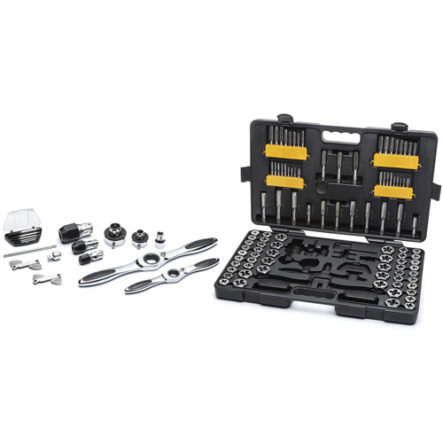SAE/Metric Ratcheting Tap & Die Set, 114 Pieces Moffatt Supply & Specialties