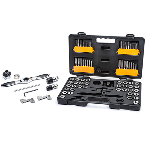 SAE/Metric Ratcheting Tap & Die Set, 77 Pieces Moffatt Supply & Specialties