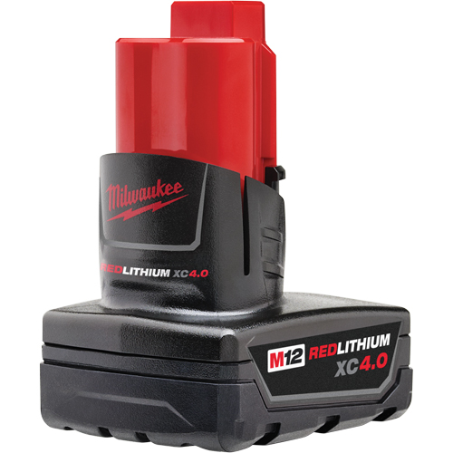 M12 Redlithium 4.0 Battery, Lithium-Ion, 12 V, 4 A Moffatt Supply & Specialties