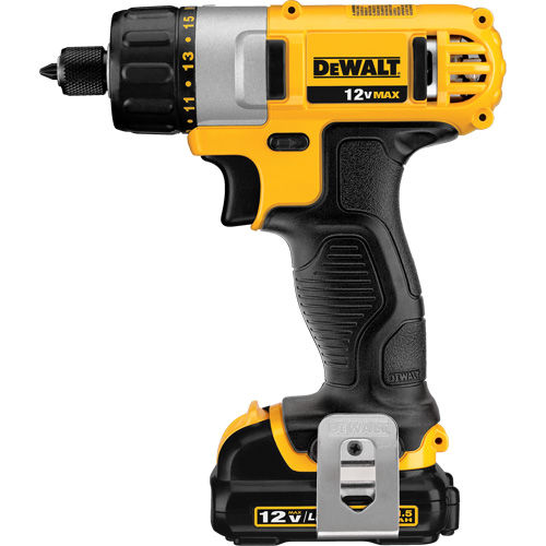 Ensemble de tournevis max, 1/4", 12 V, 160 UWO couple max., Lithium-ion bloc-pile Moffatt Supply & Specialties