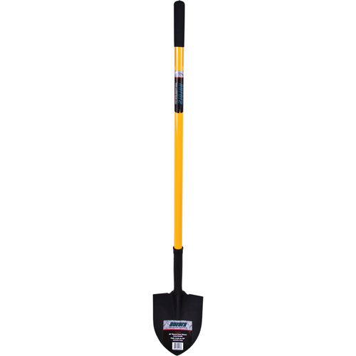 Round Point Shovel, Tempered Steel Blade, Fiberglass, Straight Handle Moffatt Supply & Specialties