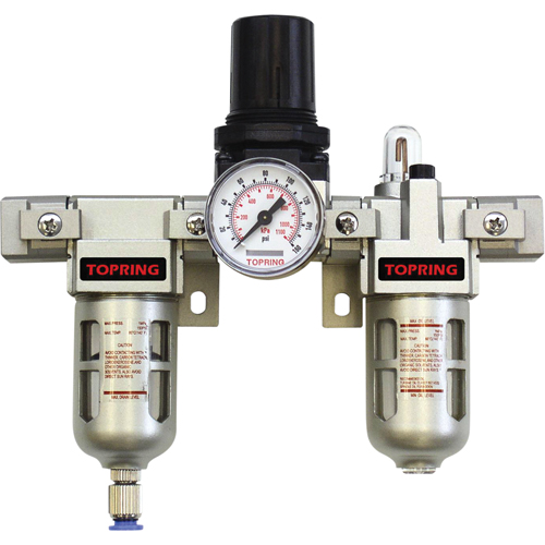 Airflo Modular Filter/Regulator & Lubricator (Gauge Included), 1/4" NPT Moffatt Supply & Specialties
